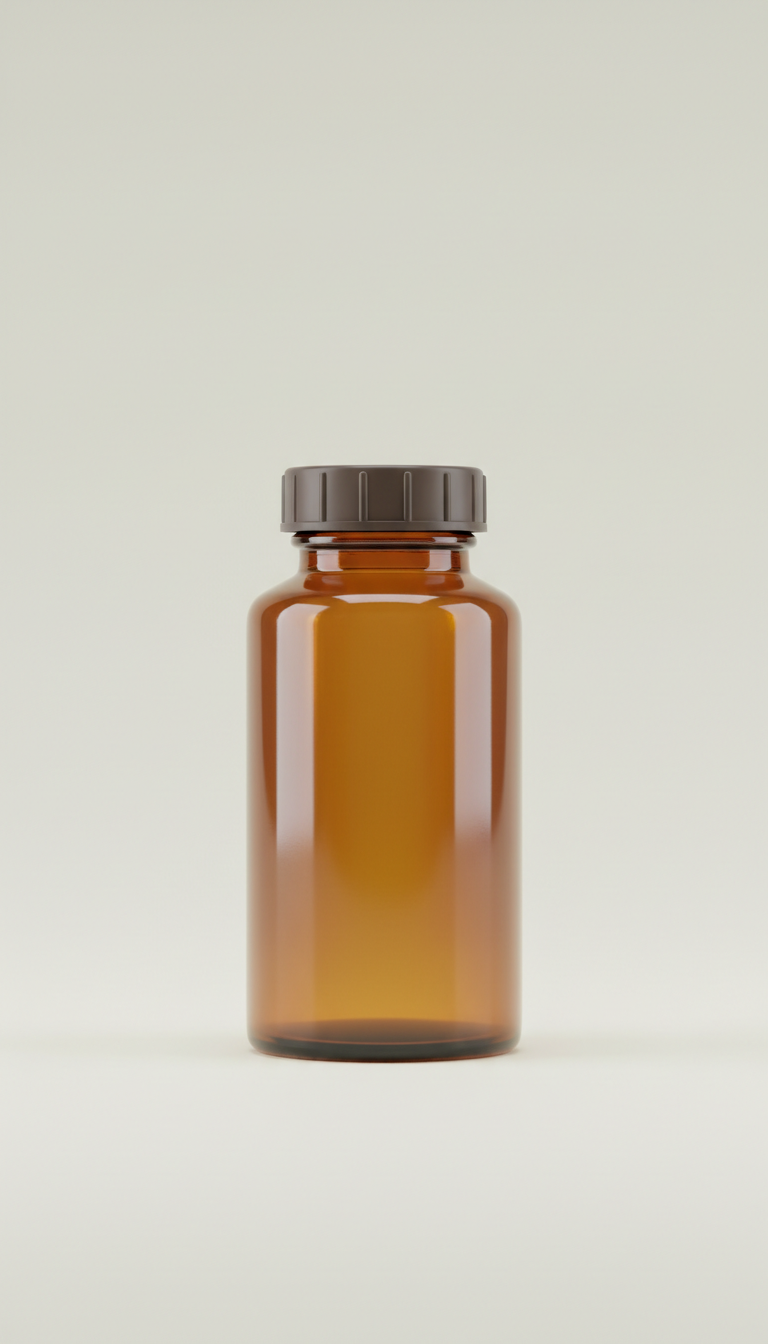 Daily Multivitamin Amber Glass Jar